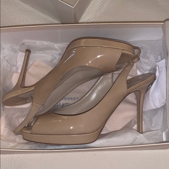 Jimmy Choo Maisel Crystal Embellished White Wedding Sandals  Jimmy Choo heels
